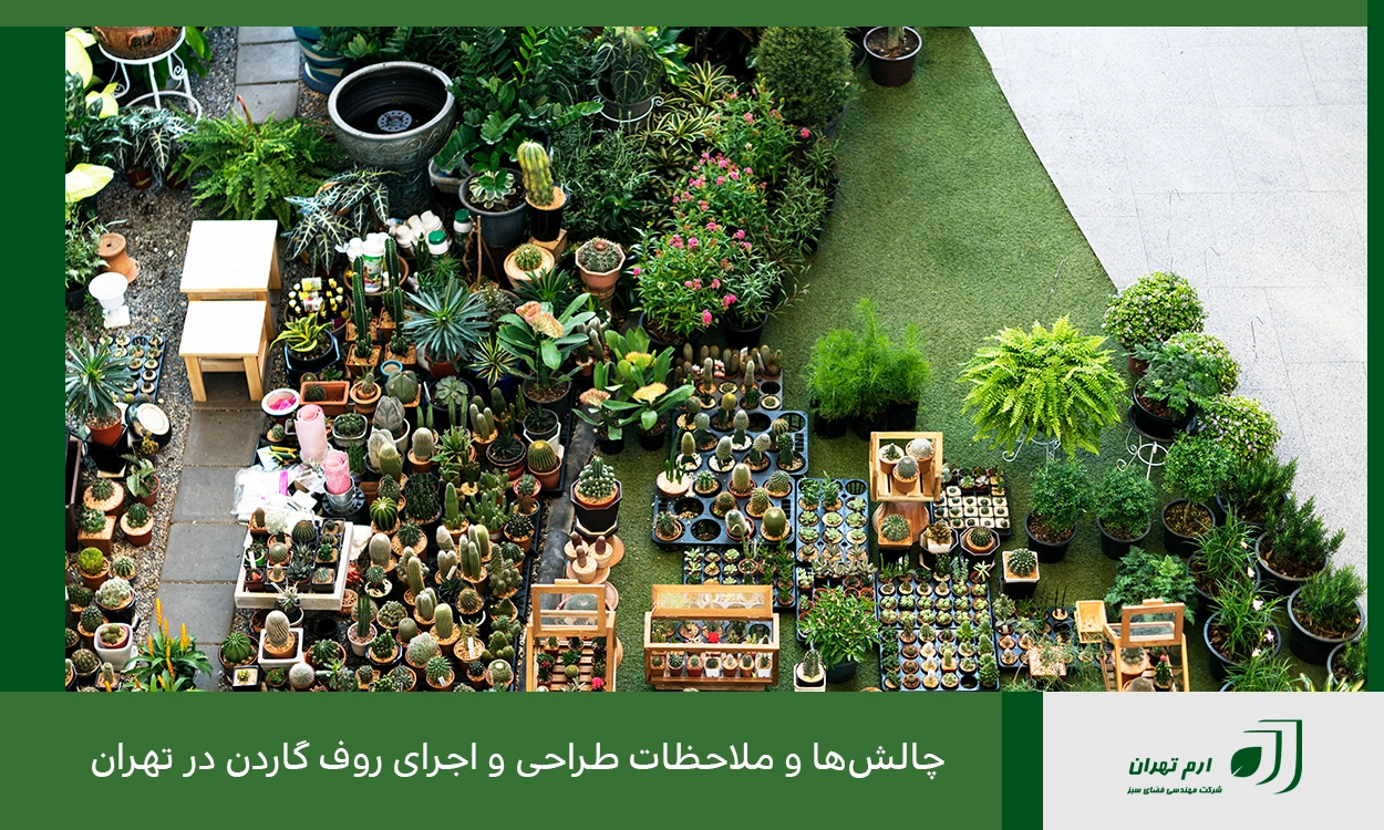 چالش‌ها و ملاحظات طراحی و اجرای روف گاردن در تهران