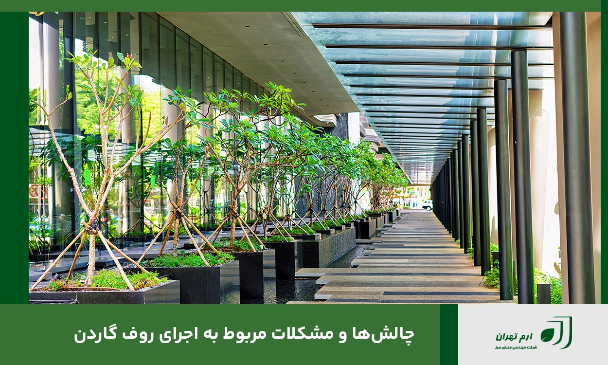 چالش‌ها و مشکلات اجرای روف گاردن و راه‌حل‌های آن 