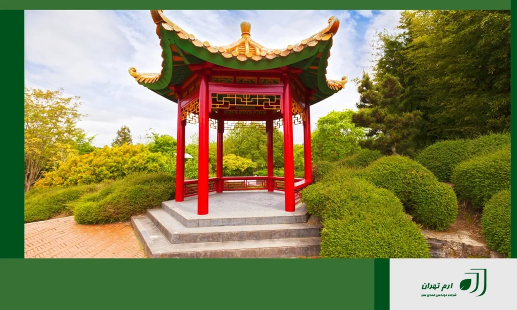 آلاچیق ژاپنی با دکوراسیون شرقی
